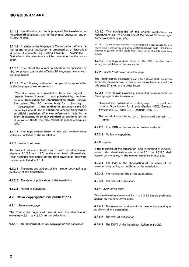 ISO Guide 47:1986 ISO Guide 47:1986 - Presentation of translations of ISO publications - Page 4 preview