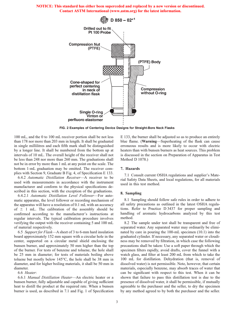 ASTM D850-02e1 - Standard Test Method for Distillation of Industrial Aromatic Hydrocarbons and Related Materials