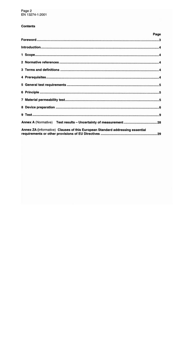 EN 13274-1:2001 EN 13274-1:2001 - Page 4 preview