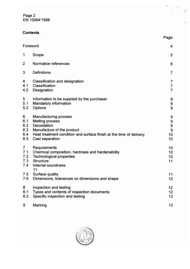 EN 10084:1998 EN 10084:2000 - Page 4 preview