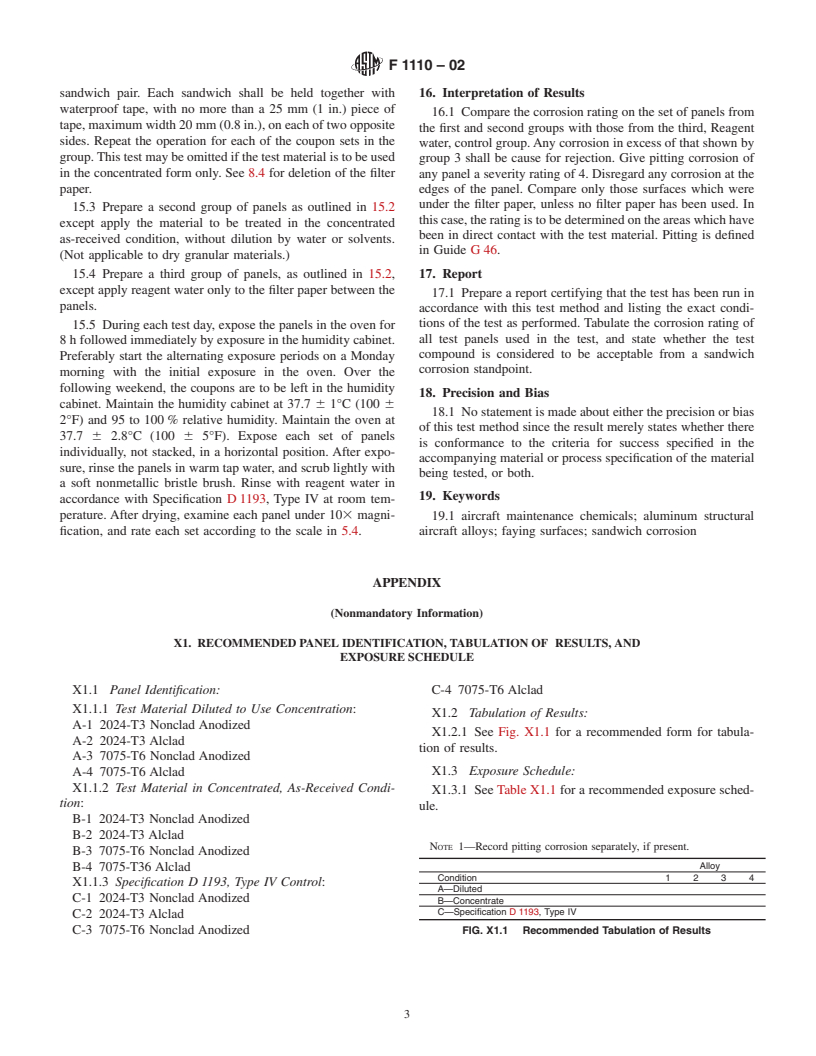 ASTM F1110-02 - Standard Test Method for Sandwich Corrosion Test