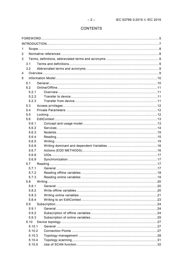 IEC 62769-3:2015 IEC 62769-3:2015 - Field Device Integration (FDI) - Part 3: FDI Server - Page 4 preview