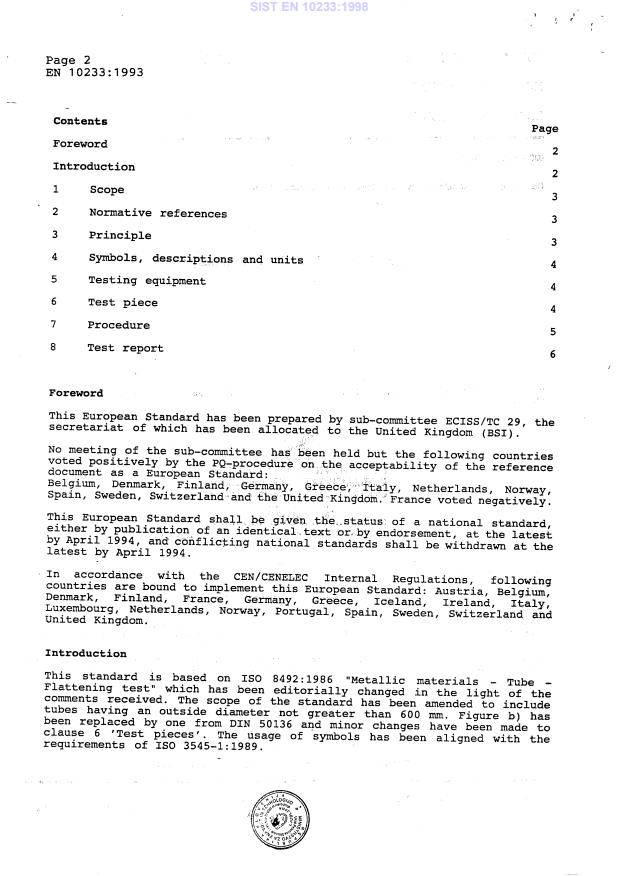 EN 10233:1993 EN 10233:1998 - Page 4 preview