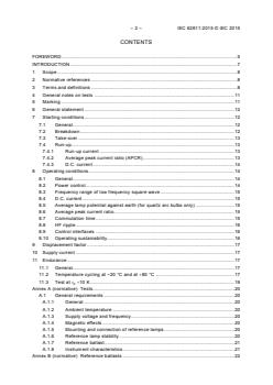 IEC 62811:2015 - AC and/or DC-supplied electronic controlgear for discharge lamps (excluding fluorescent lamps) - Performance requirements for low frequency square wave operation - Page 4 preview