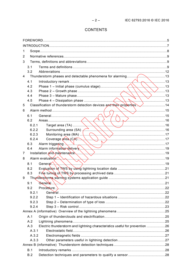 IEC 62793:2016 IEC 62793:2016 - Protection against lightning - Thunderstorm warning systems
Released:5/12/2016
Isbn:9782832233528 - Page 4 preview