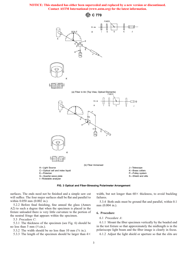 ASTM C770-98 - Standard Test Method for Measurement of Glass Stress--Optical Coefficient