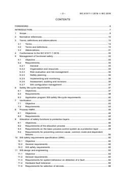 IEC 61511-1:2016 - Functional safety - Safety instrumented systems for the process industry sector - Part 1: Framework, definitions, system, hardware and application programming requirements - Page 4 preview