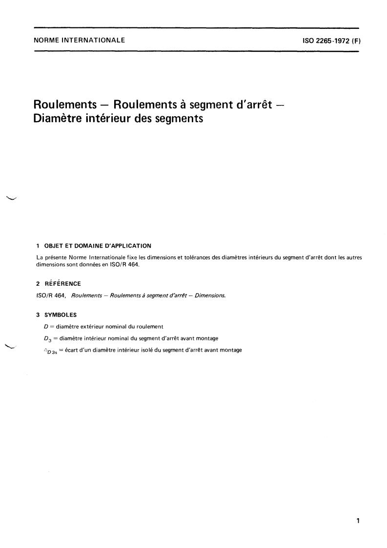 ISO 2265:1972 - Title missing - Legacy paper document
Released:1/1/1972