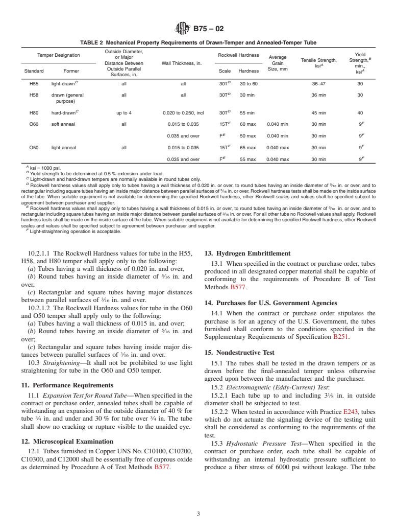 ASTM B75-02 - Standard Specification for Seamless Copper Tube