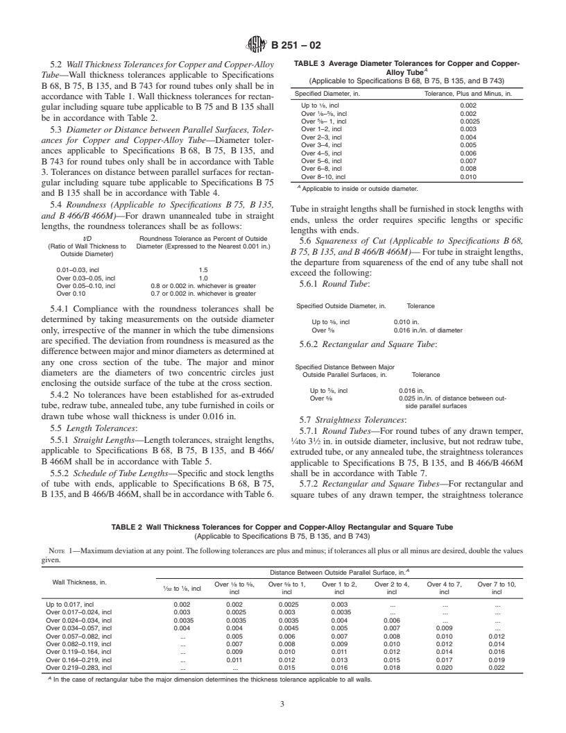 ASTM B251-02 - Standard Specification for General Requirements for Wrought Seamless Copper and Copper-Alloy Tube