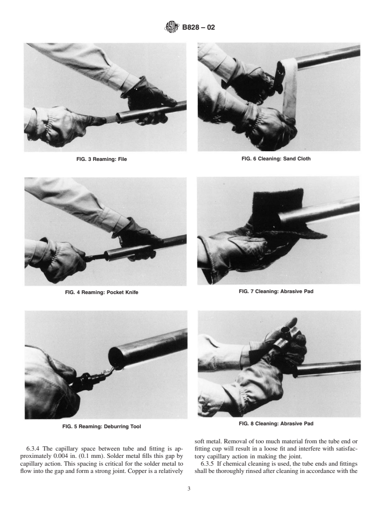 ASTM B828-02 - Standard Practice for Making Capillary Joints by Soldering of Copper and Copper Alloy Tube and Fittings