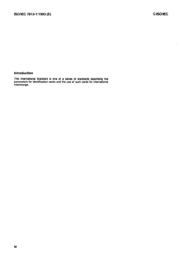 ISO/IEC 7812-1:1993 ISO/IEC 7812-1:1993 - Identification cards -- Identification of issuers - Page 4 preview