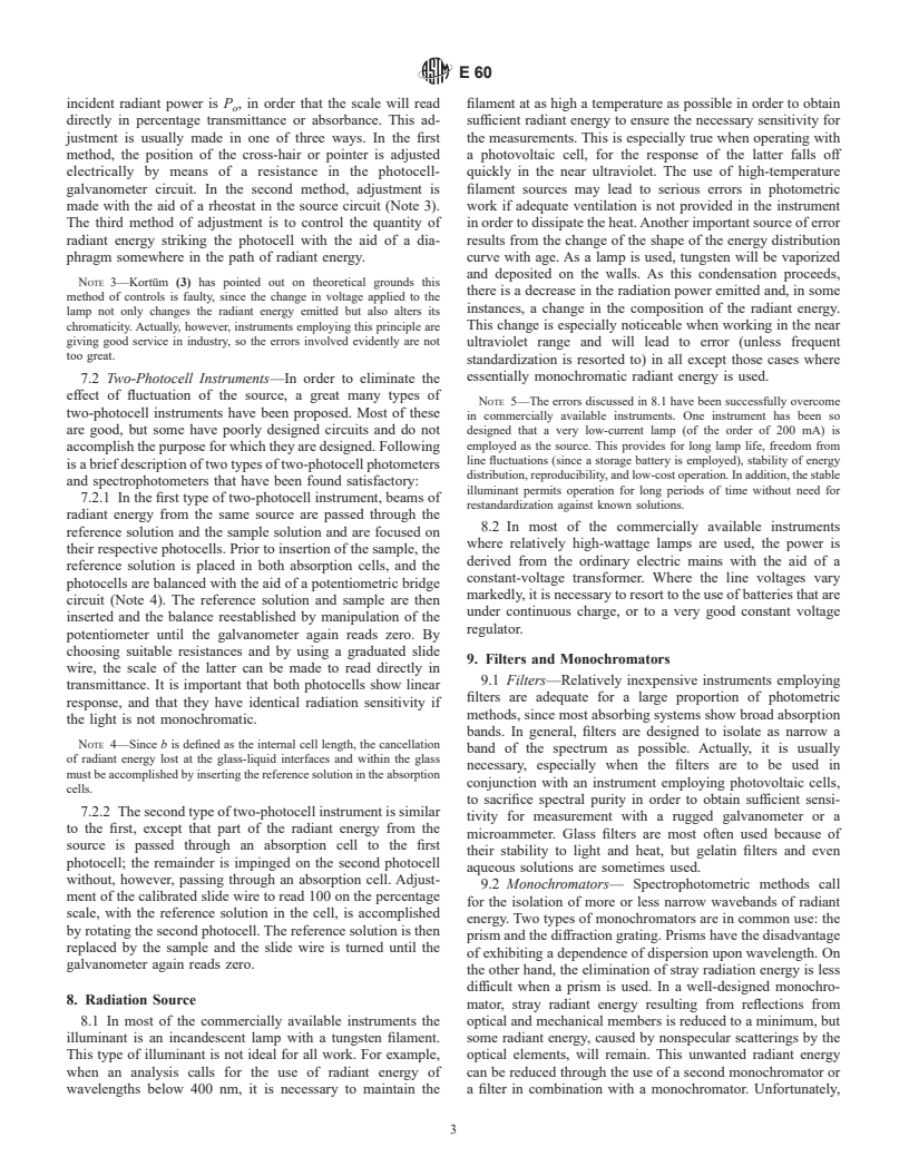 ASTM E60-98 - Standard Practice for Analysis of Metals, Ores, and Related Materials by Molecular Absorption Spectrometry