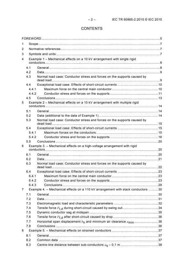 IEC TR 60865-2:2015 IEC TR 60865-2:2015 - Short-circuit currents - Calculation of effects - Part 2: Examples of calculation - Page 4 preview