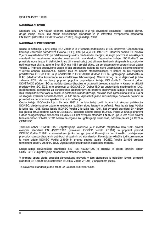 EN 45020:1998 EN 45020:1999 - Page 2 preview