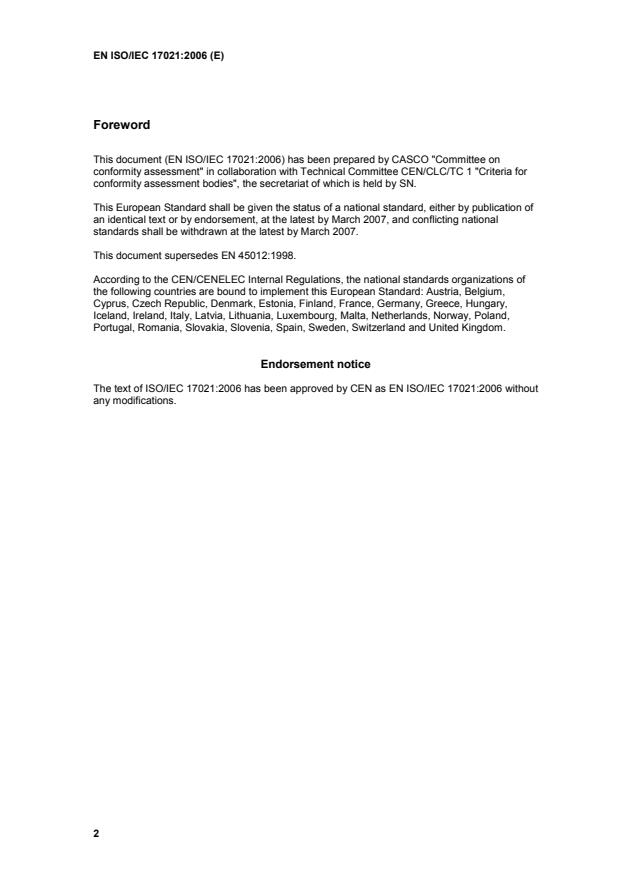 EN ISO/IEC 17021:2006 EN ISO/IEC 17021:2006 - Page 4 preview
