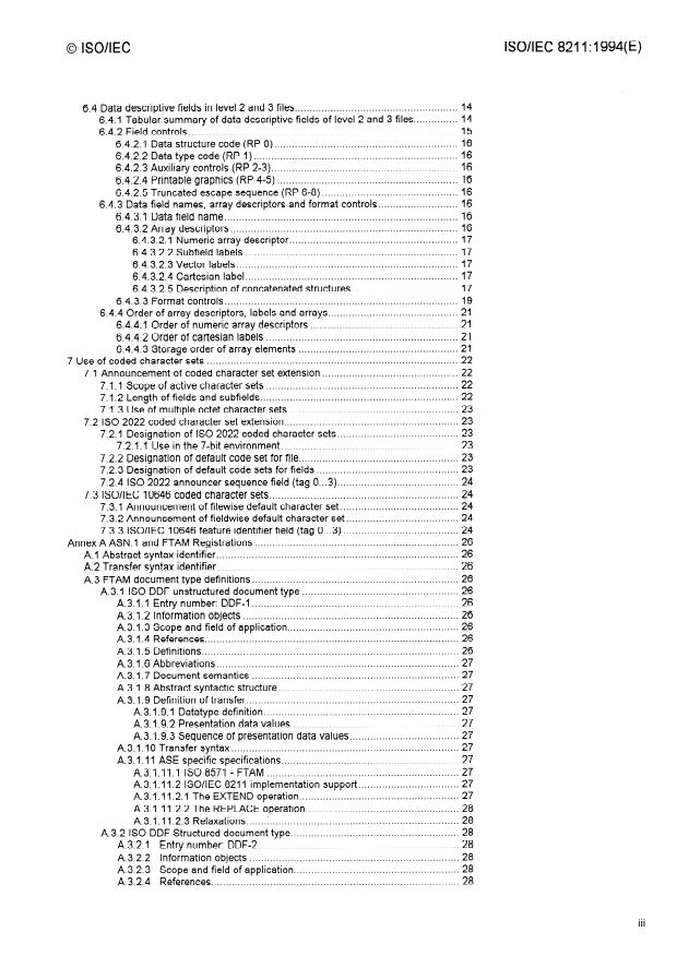 ISO/IEC 8211:1994 - Information technology -- Specification for a data descriptive file for information interchange