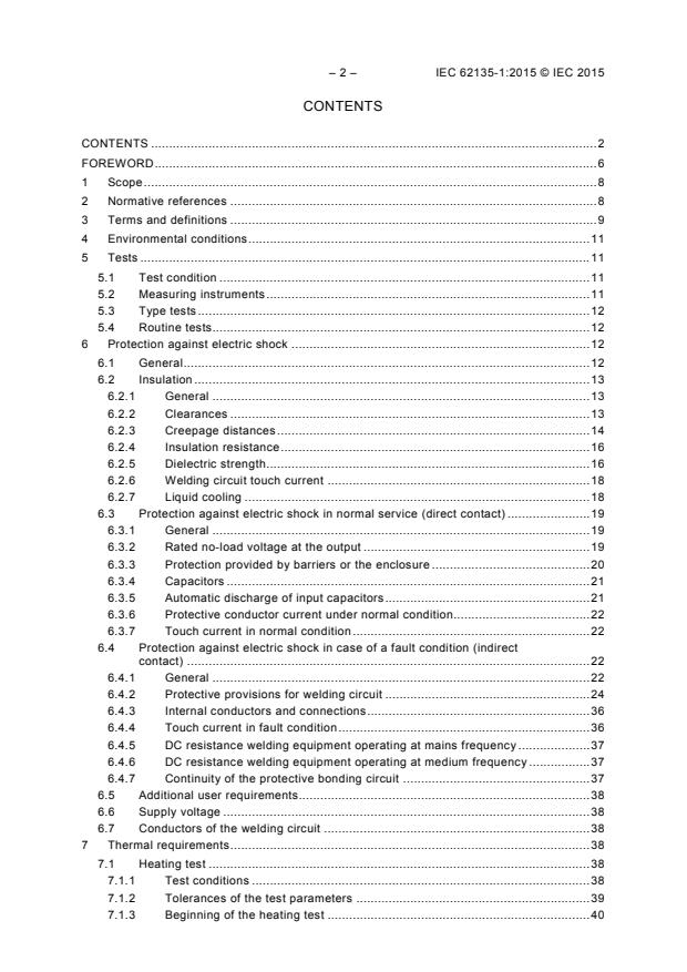 IEC 62135-1:2015 IEC 62135-1:2015 - Resistance welding equipment - Part 1: Safety requirements for design, manufacture and installation - Page 4 preview