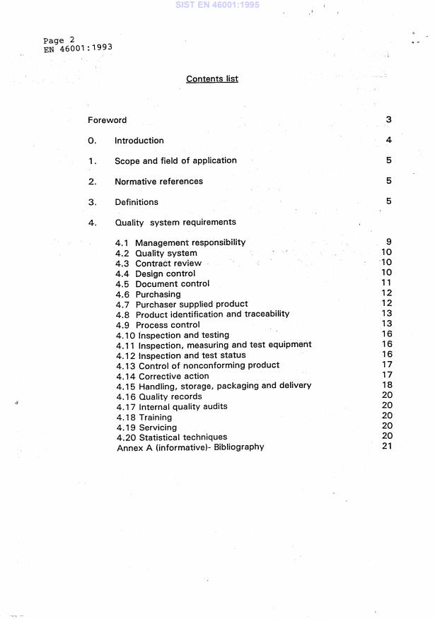 EN 46001:1993/AC:1994 EN 46001:1995 - Page 4 preview