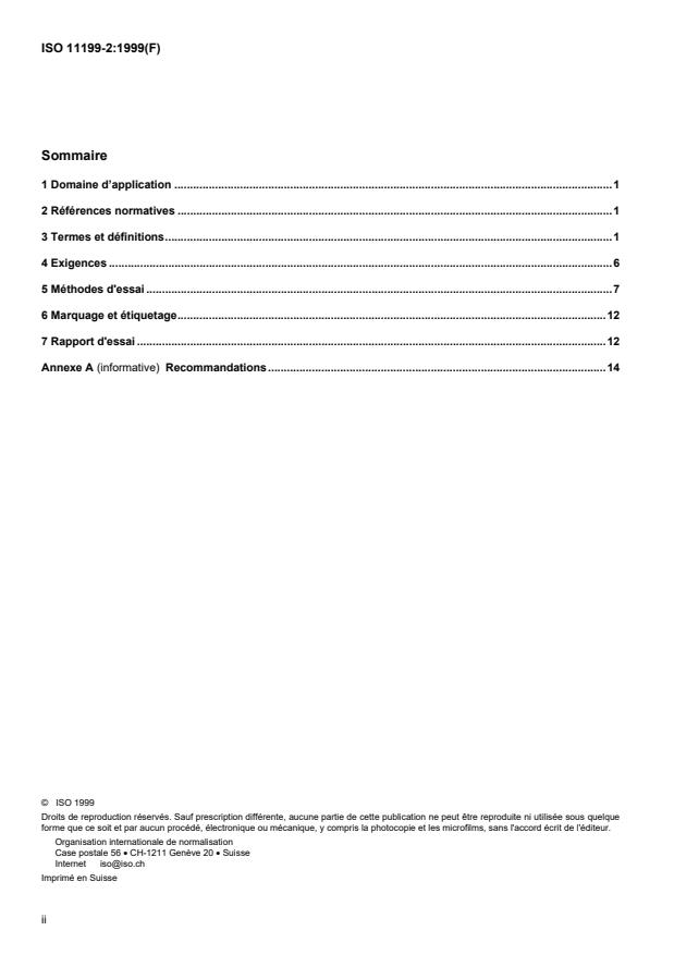 ISO 11199-2:1999 ISO 11199-2:1999 - Aides a la marche manipulées avec les deux bras -- Exigences et méthodes d'essai - Page 2 preview