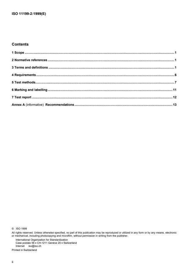 ISO 11199-2:1999 ISO 11199-2:1999 - Walking aids manipulated by both arms -- Requirements and test methods - Page 2 preview