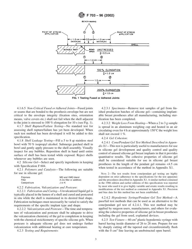 ASTM F703-96(2002) - Standard Specification for Implantable Breast Prostheses