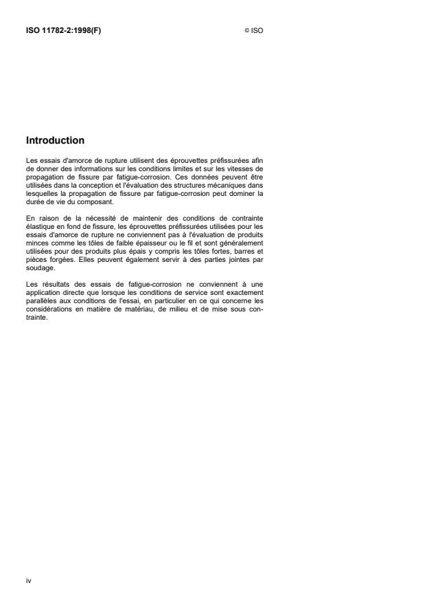 ISO 11782-2:1998 ISO 11782-2:1998 - Corrosion des métaux et alliages -- Essais de fatigue-corrosion - Page 4 preview