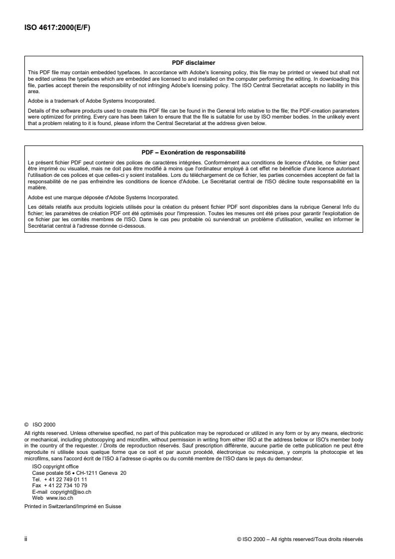 ISO 4617:2000 ISO 4617:2000 - Page 2 preview