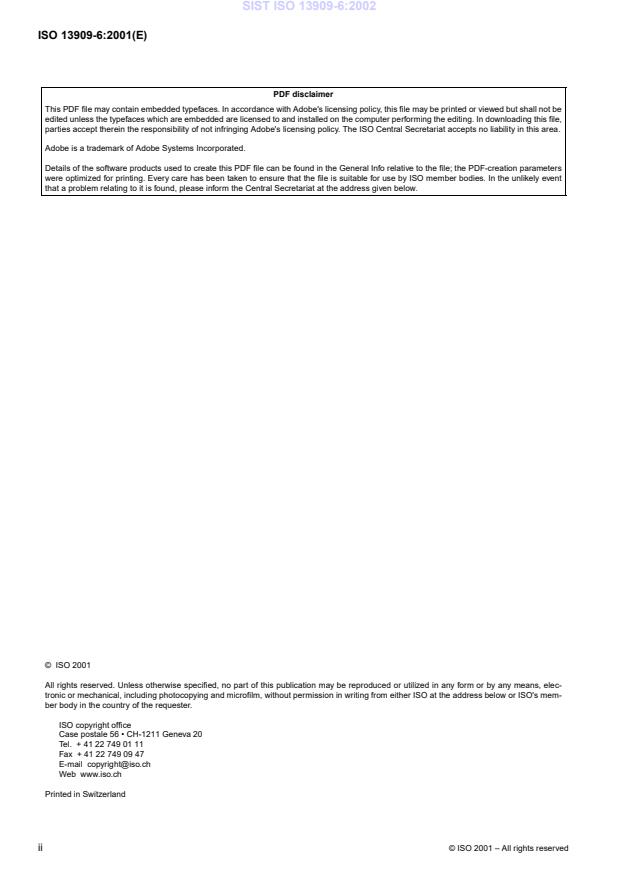 ISO 13909-6:2001 ISO 13909-6:2002 - Page 4 preview