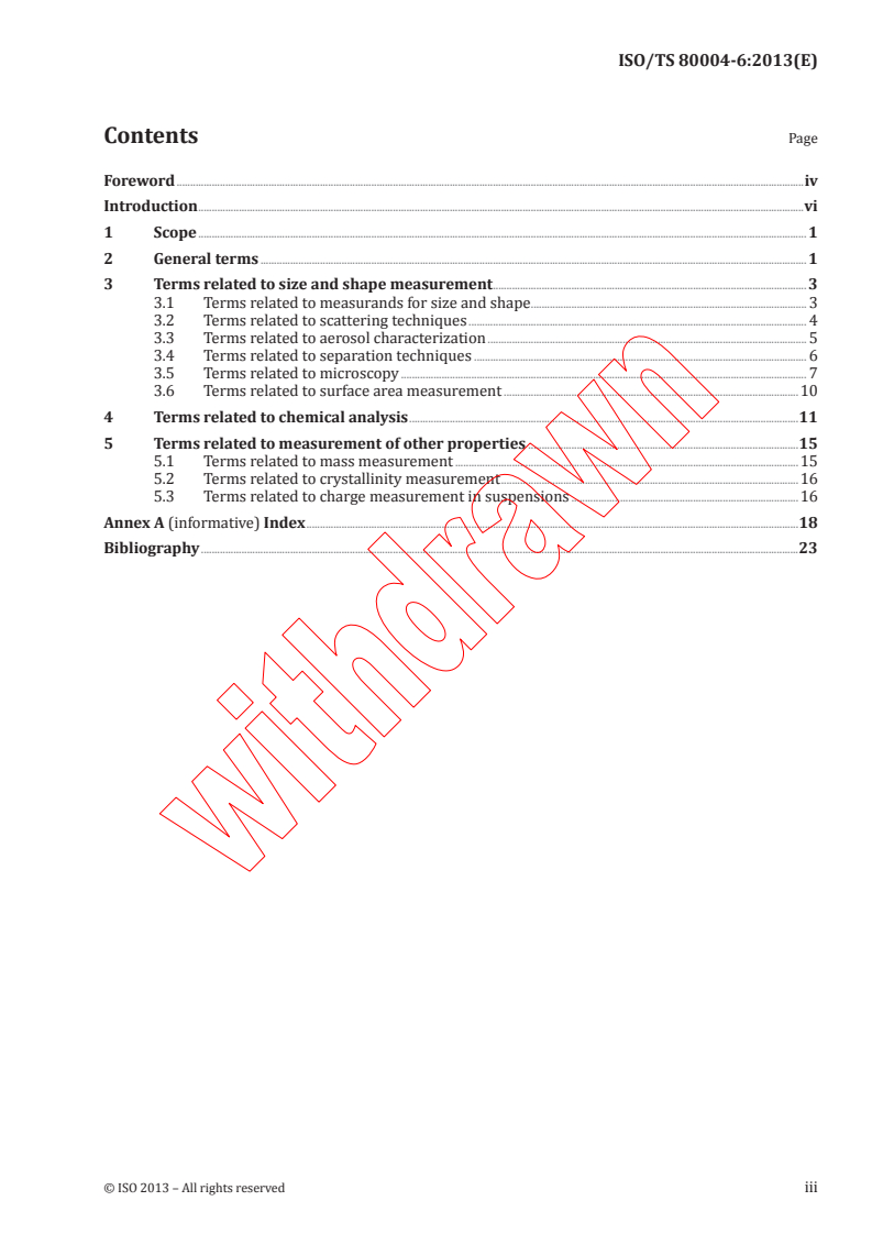 ISO TS 80004-6:2013 - Nanotechnologies - Vocabulary - Part 6: Nano-object characterization
Released:10/14/2013