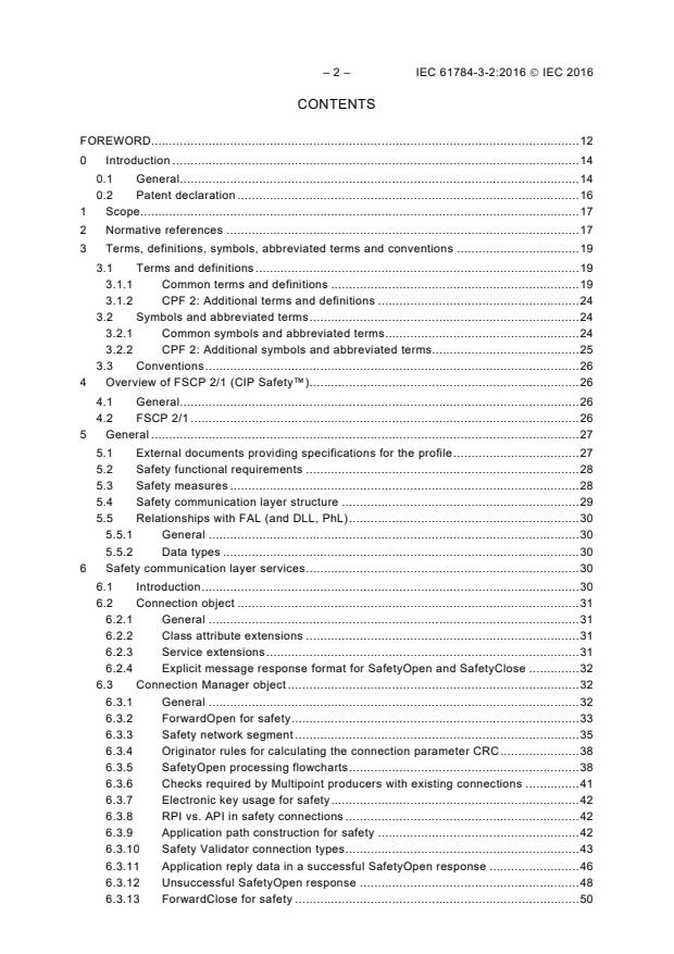 IEC 61784-3-2:2016 IEC 61784-3-2:2016 - Industrial communication networks - Profiles - Part 3-2: Functional safety fieldbuses - Additional specifications for CPF 2 - Page 4 preview
