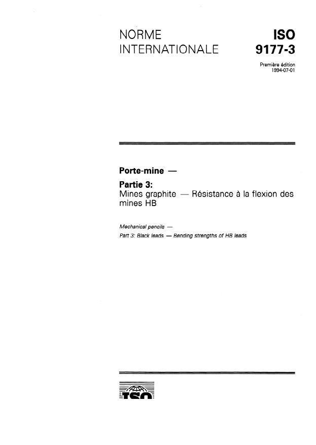 ISO 9177-3:1994 - Porte-mine