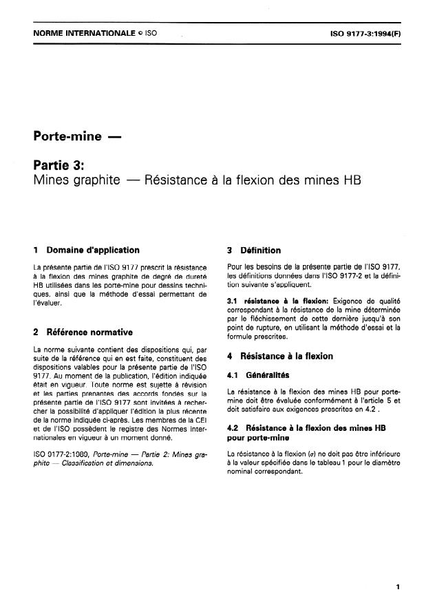 ISO 9177-3:1994 - Porte-mine