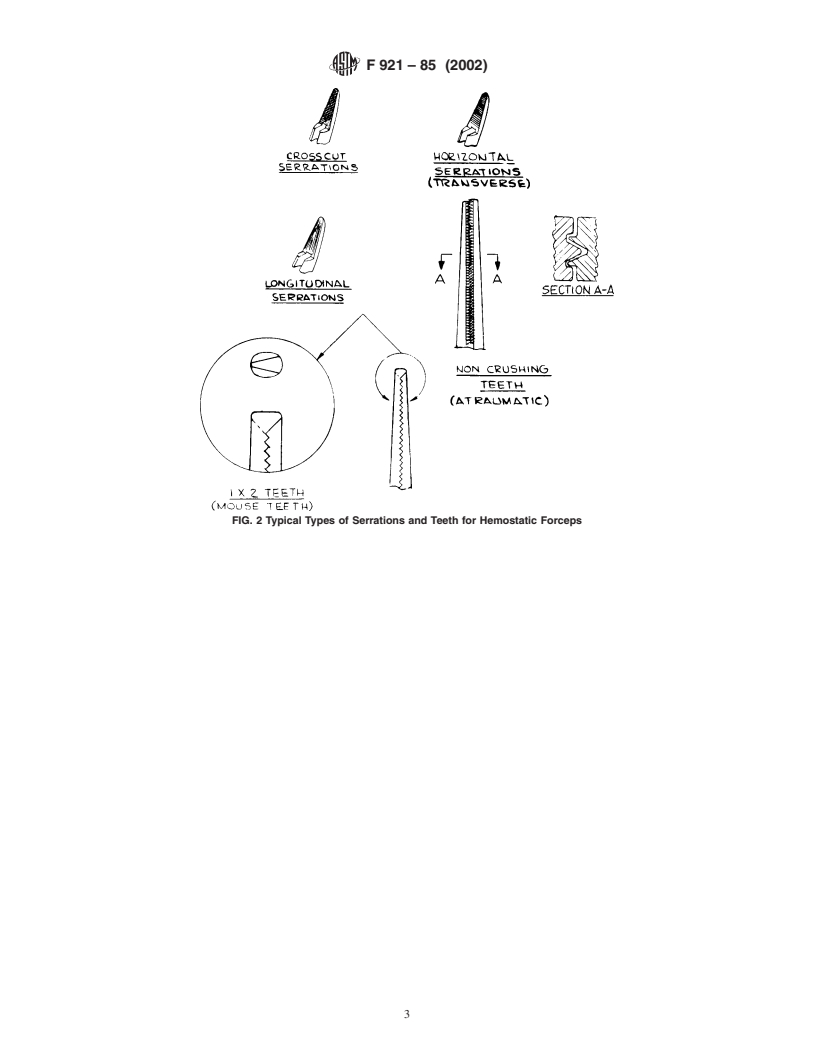 ASTM F921-85(2002) - Standard Terminology Relating to Hemostatic Forceps