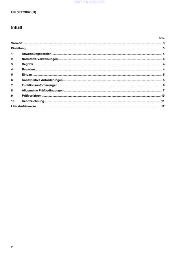 EN 561:2002 EN 561:2003 (DE) - Page 4 preview