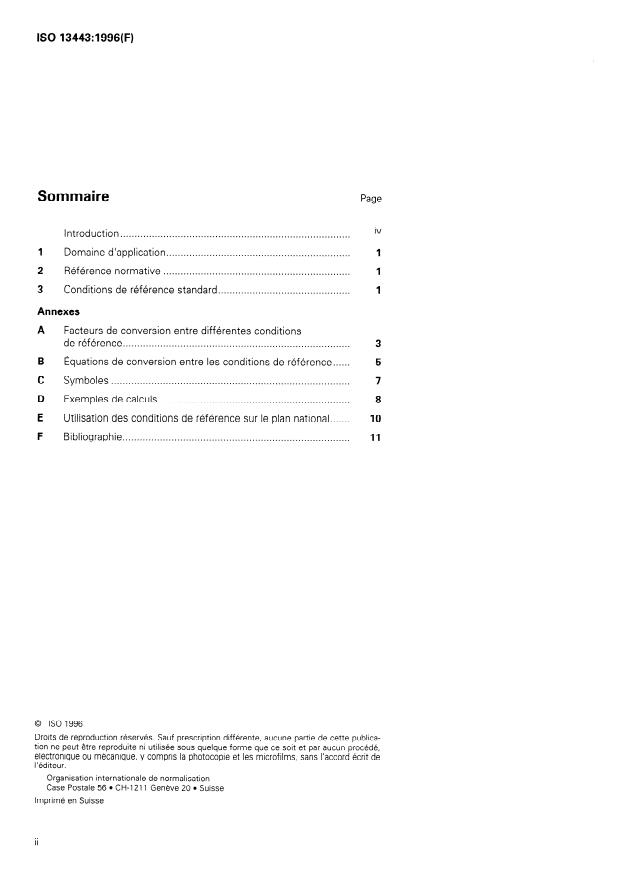 ISO 13443:1996 ISO 13443:1996 - Gaz naturel -- Conditions de référence standard - Page 2 preview