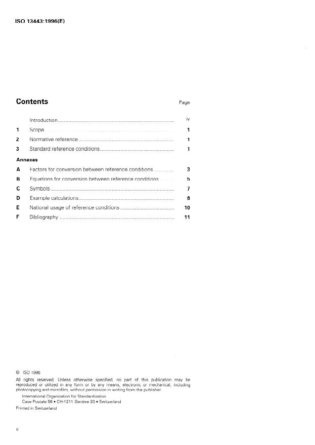ISO 13443:1996 ISO 13443:1996 - Natural gas -- Standard reference conditions - Page 2 preview