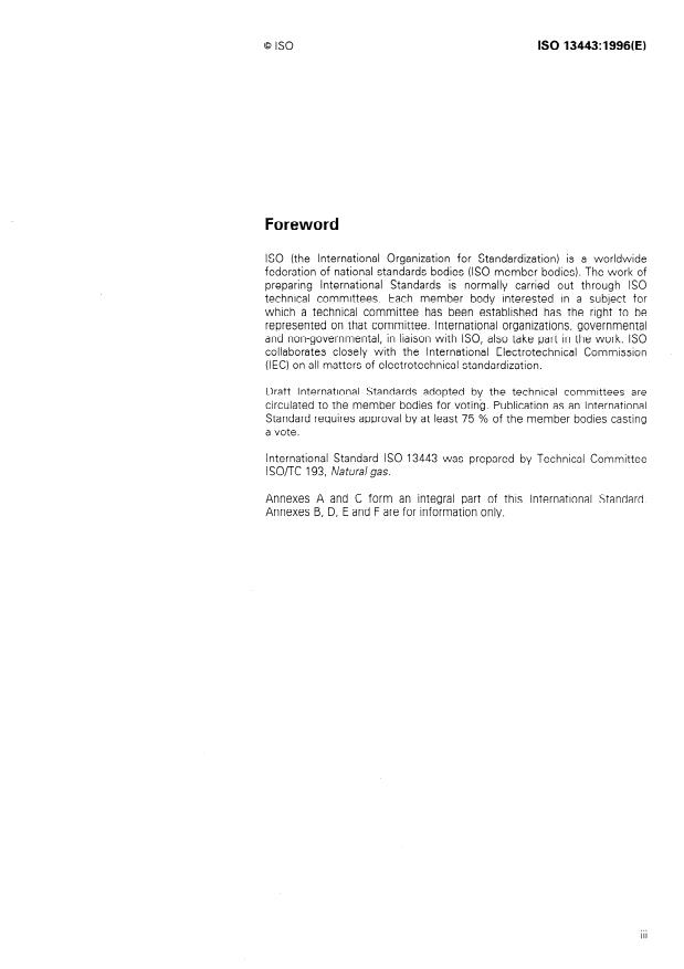 ISO 13443:1996 - Natural gas -- Standard reference conditions