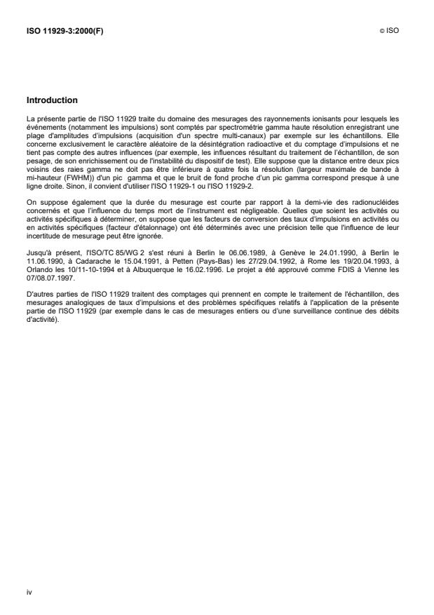 ISO 11929-3:2000 ISO 11929-3:2000 - Détermination de la limite de détection et du seuil de décision des mesurages de rayonnements ionisants - Page 4 preview