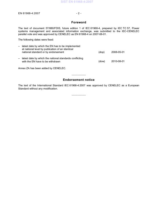 EN 61968-4:2007 EN 61968-4:2007 - Page 4 preview