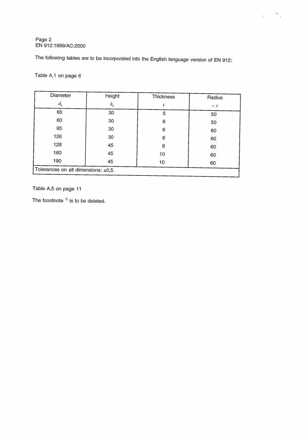 EN 912:1999/AC:2000 EN 912:2000/AC:2002 - Page 4 preview