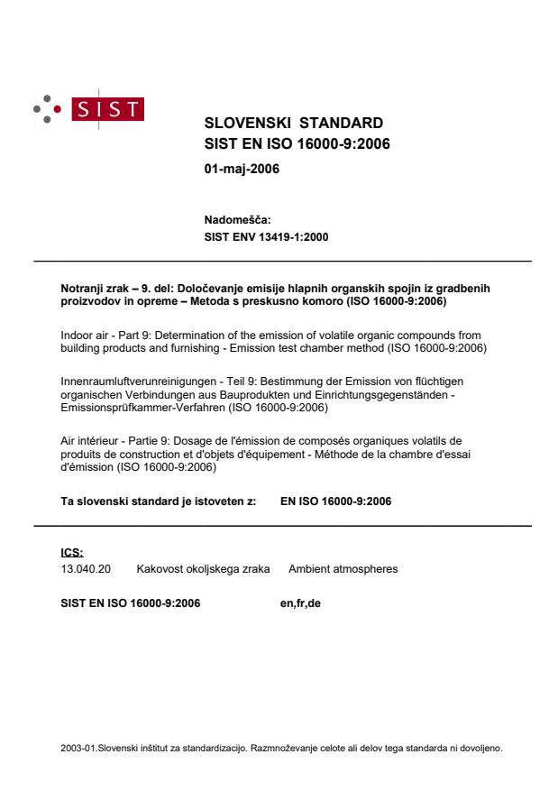 EN ISO 16000-9:2006