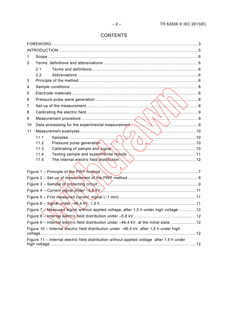 IEC TR 62836:2013 IEC TR 62836:2013 - Measurement of internal electric field in insulating materials - Pressure wave propagation method
Released:9/25/2013
Isbn:9782832211021 - Page 4 preview