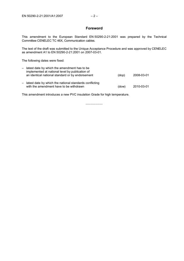 SIST EN 50290-2-21:2002/A1:2008 SIST EN 50290-2-21:2002/A1:2008 - Page 4 preview