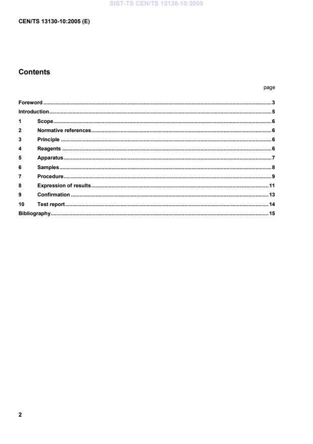 CEN/TS 13130-10:2005 TS CEN/TS 13130-10:2005 - Page 4 preview
