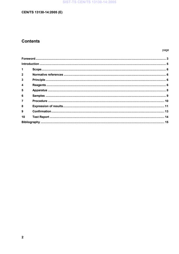 CEN/TS 13130-14:2005 TS CEN/TS 13130-14:2005 - Page 4 preview