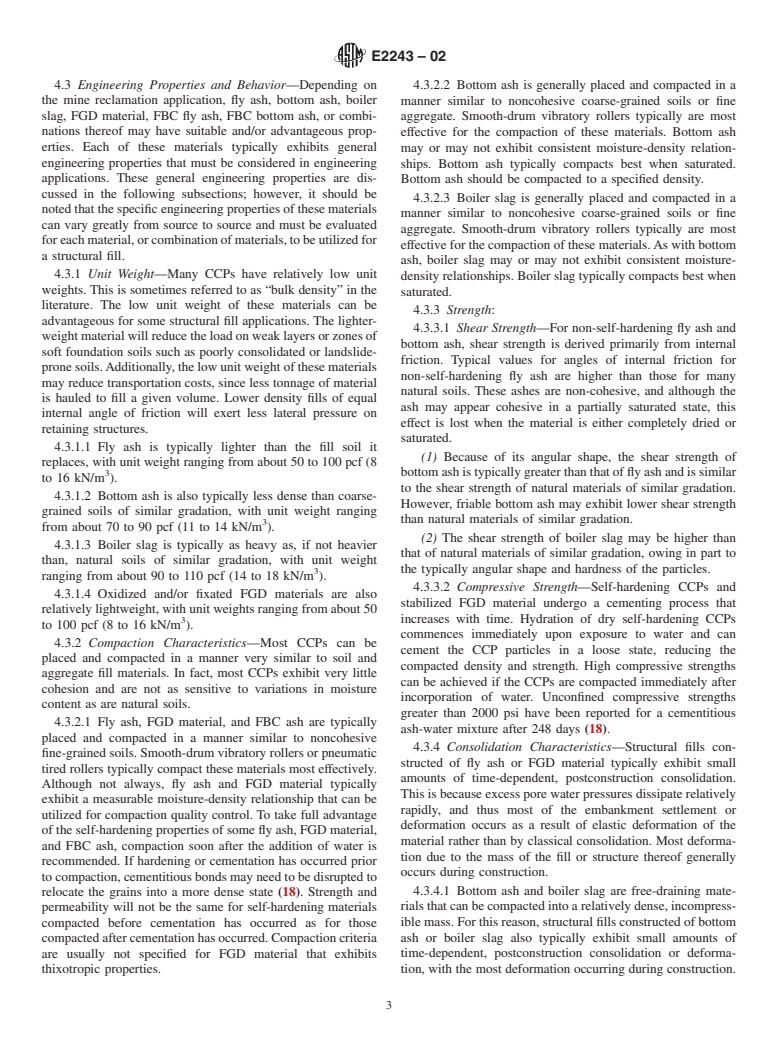 ASTM E2243-02 - Standard Guide for Use of Coal Combustion Products (CCPs) for Surface Mine Reclamation: Re-contouring and Highwall Reclamation (Withdrawn 2011)