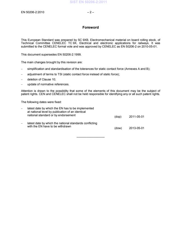 SIST EN 50206-2:2011 SIST EN 50206-2:2011 - Page 4 preview