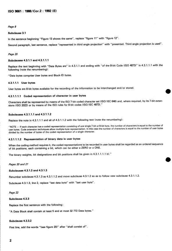 ISO 9661:1988/Cor 2:1992 ISO 9661:1988/Cor 2:1992 - Page 2 preview