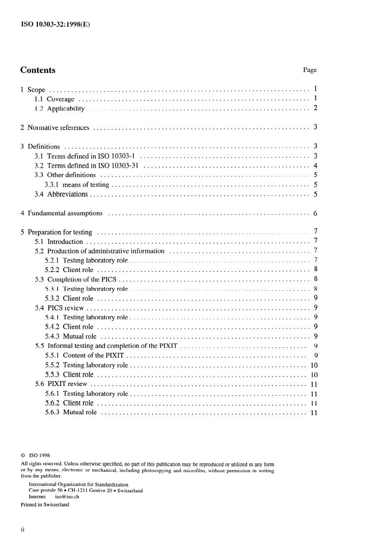 ISO 10303-32:1998 ISO 10303-32:1998 - Industrial automation systems and integration — Product data representation and exchange — Part 32: Conformance testing methodology and framework: Requirements on testing laboratories and clients
Released:9/3/1998 - Page 2 preview